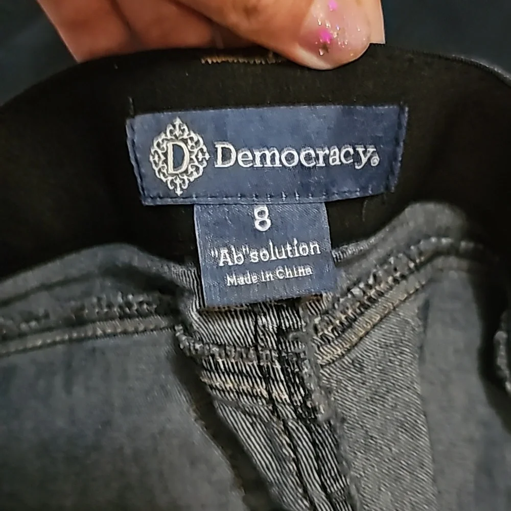 Democracy Ab solution bootcut jeans Women's 8 dark wash
